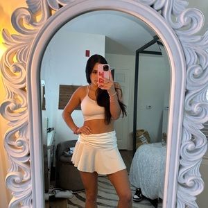 White skirt
